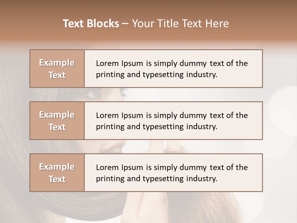 Adolescence Glamour Eyes PowerPoint Template
