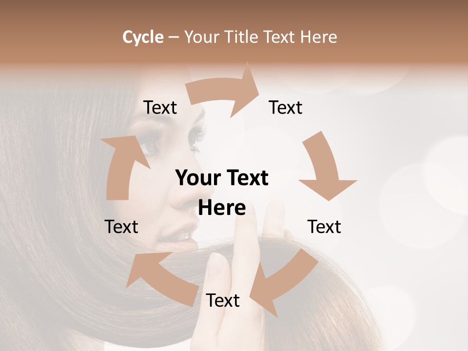 Adolescence Glamour Eyes PowerPoint Template