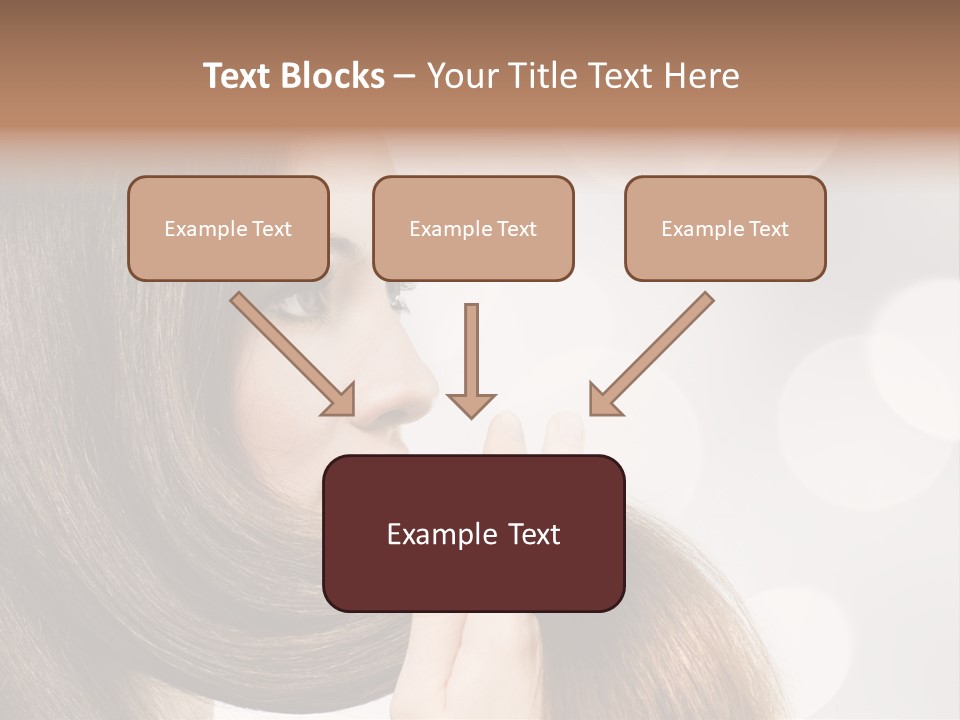 Adolescence Glamour Eyes PowerPoint Template