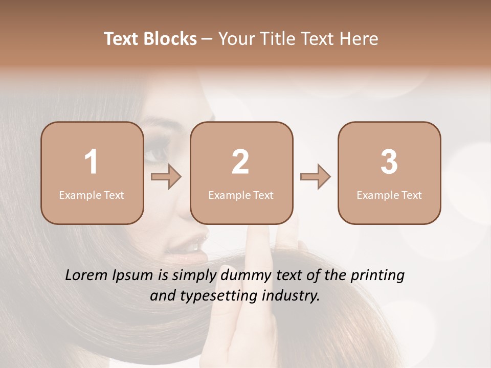 Adolescence Glamour Eyes PowerPoint Template