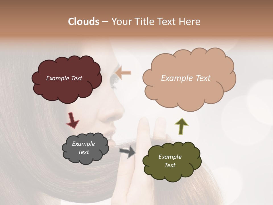 Adolescence Glamour Eyes PowerPoint Template