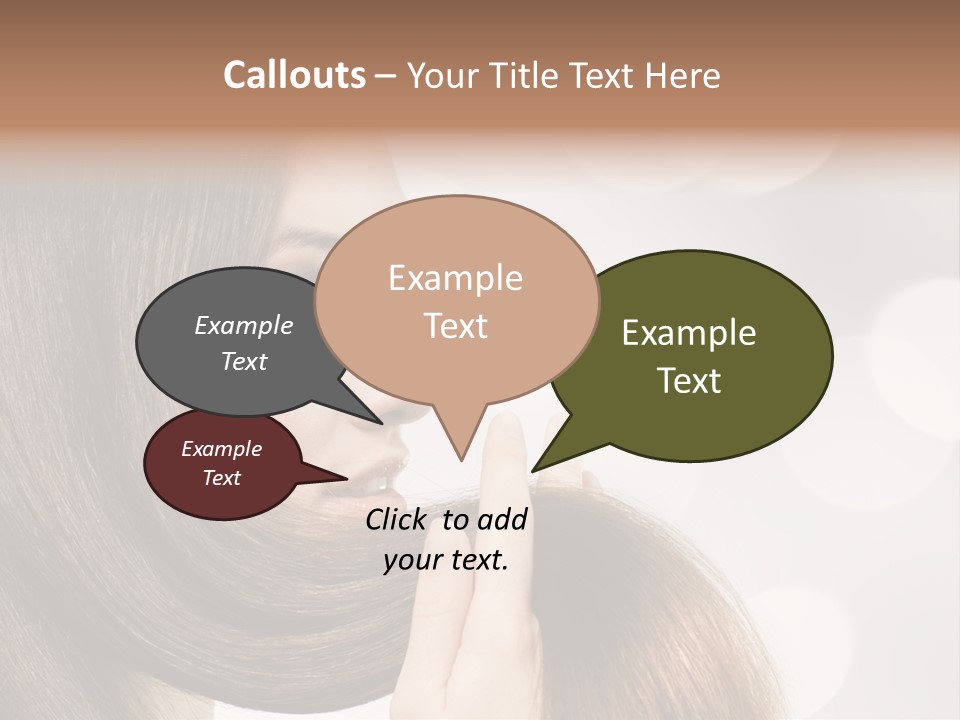 Adolescence Glamour Eyes PowerPoint Template