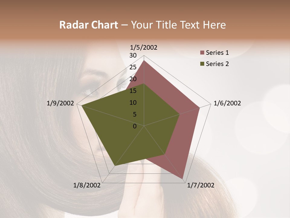 Adolescence Glamour Eyes PowerPoint Template