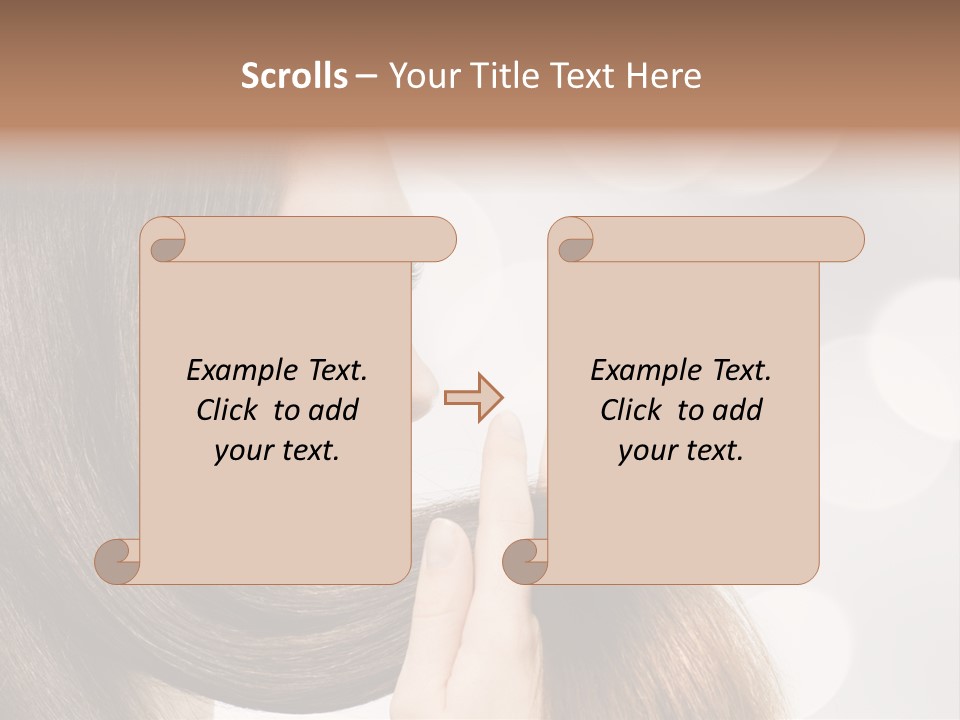 Adolescence Glamour Eyes PowerPoint Template