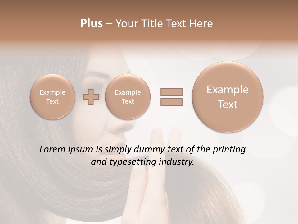 Adolescence Glamour Eyes PowerPoint Template