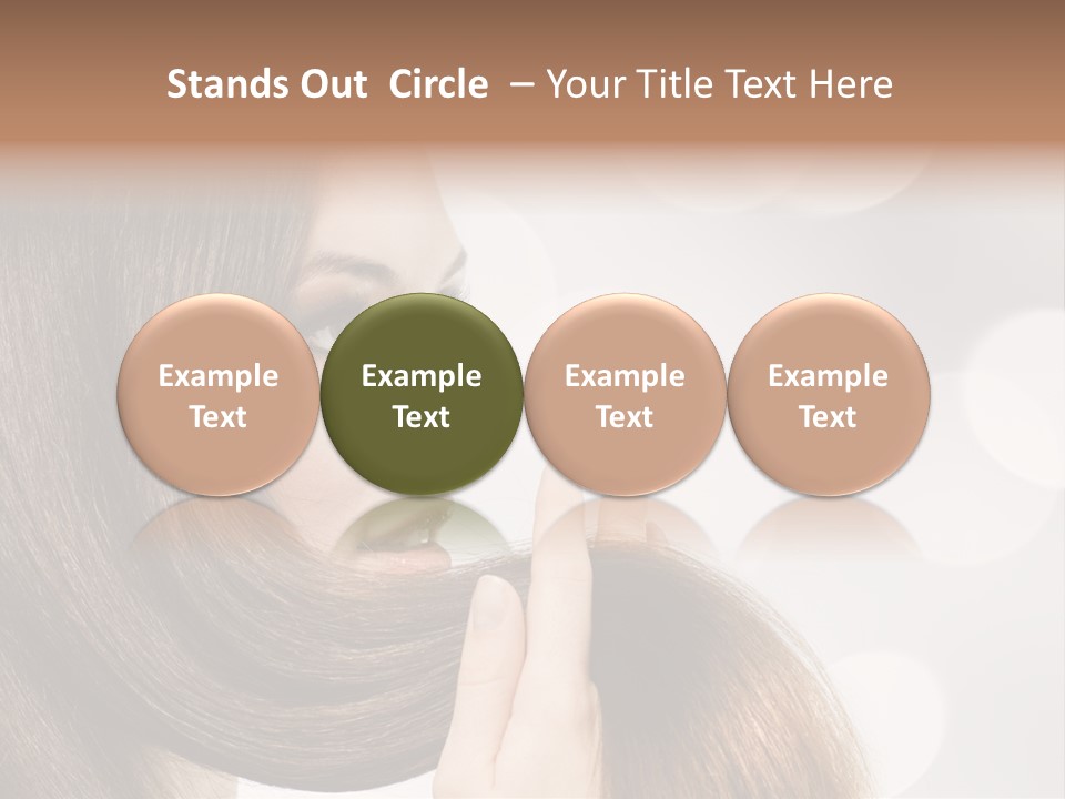 Adolescence Glamour Eyes PowerPoint Template