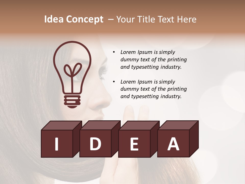 Adolescence Glamour Eyes PowerPoint Template