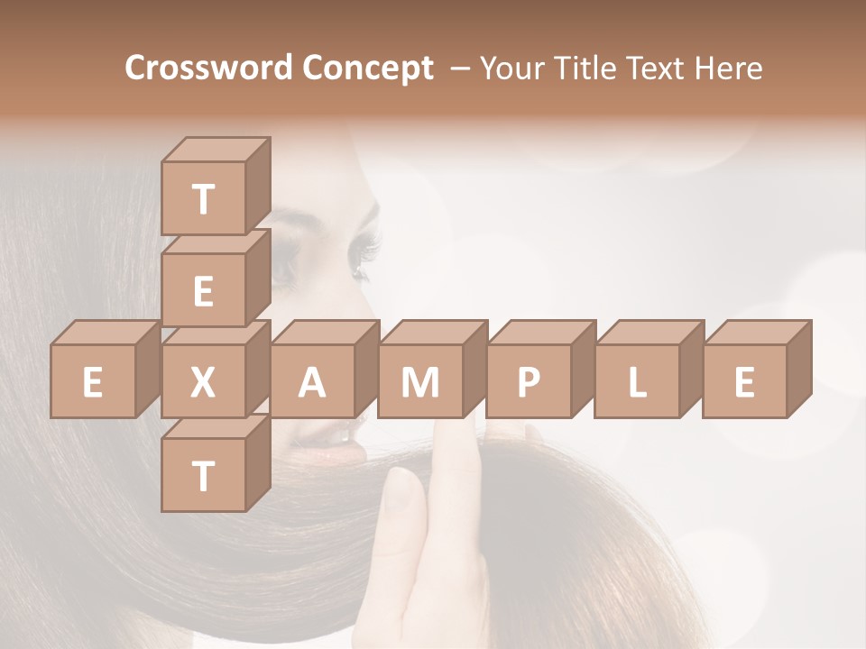 Adolescence Glamour Eyes PowerPoint Template