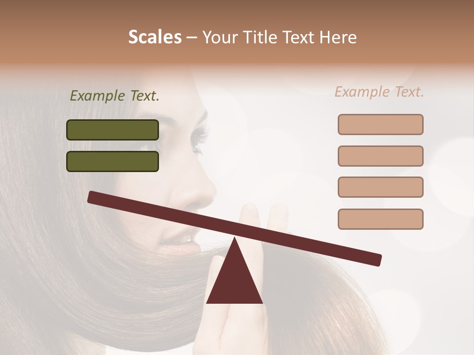 Adolescence Glamour Eyes PowerPoint Template