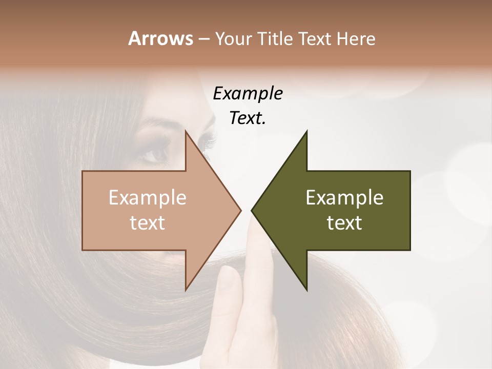 Adolescence Glamour Eyes PowerPoint Template