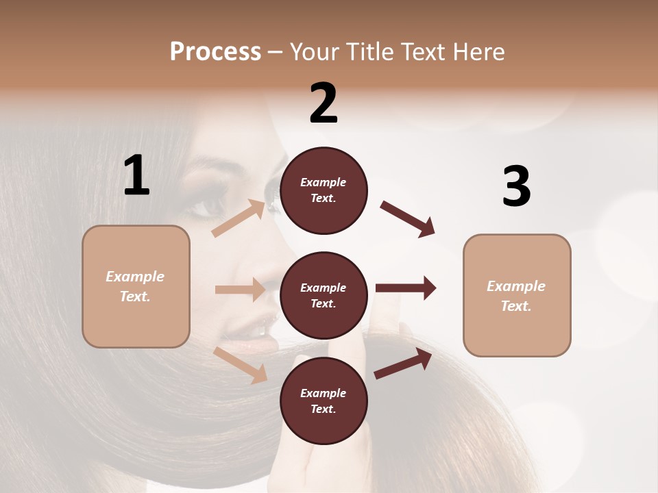Adolescence Glamour Eyes PowerPoint Template