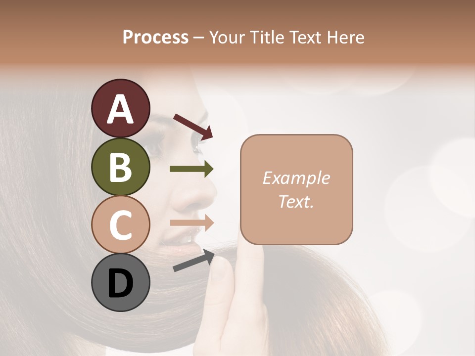 Adolescence Glamour Eyes PowerPoint Template