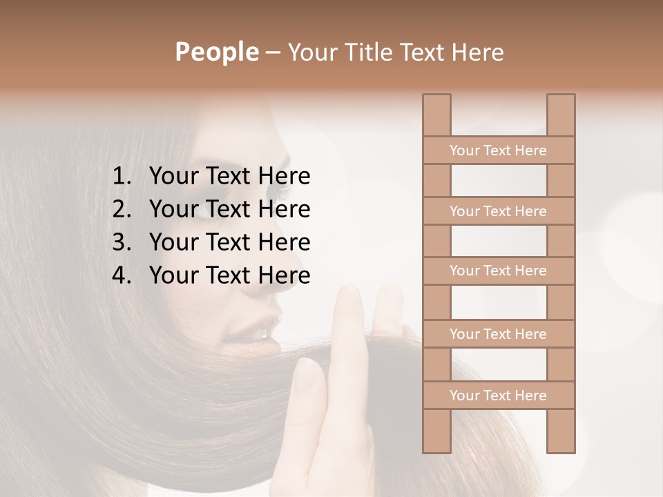 Adolescence Glamour Eyes PowerPoint Template