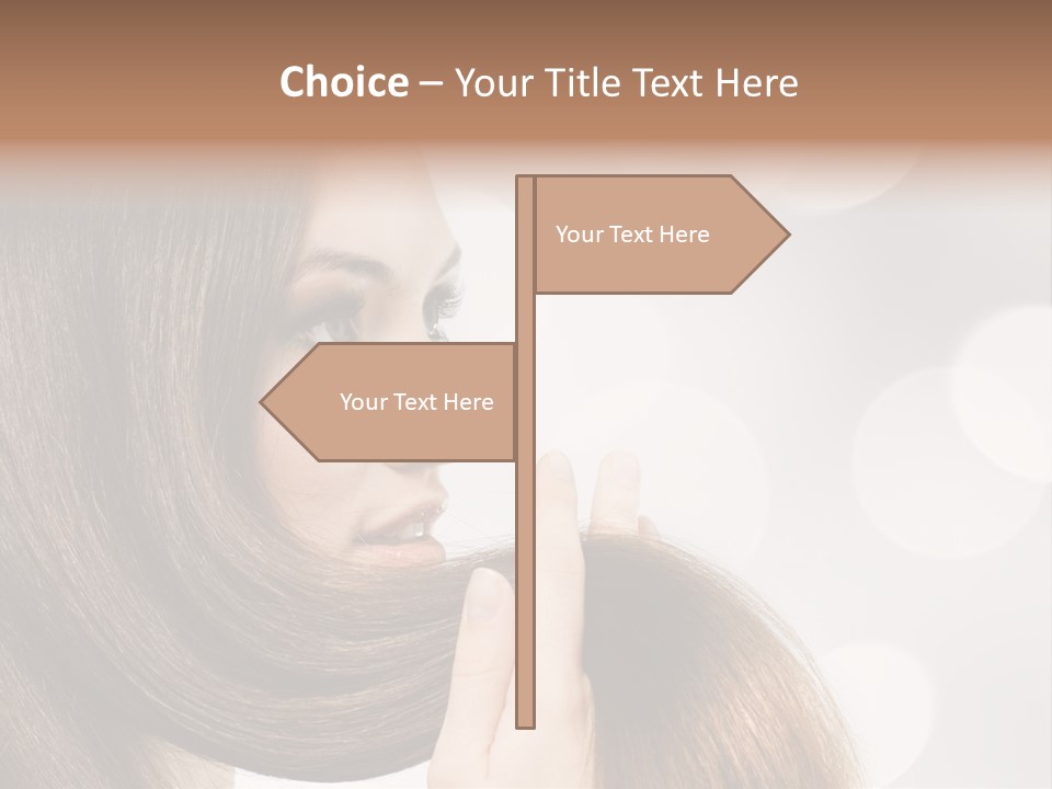 Adolescence Glamour Eyes PowerPoint Template