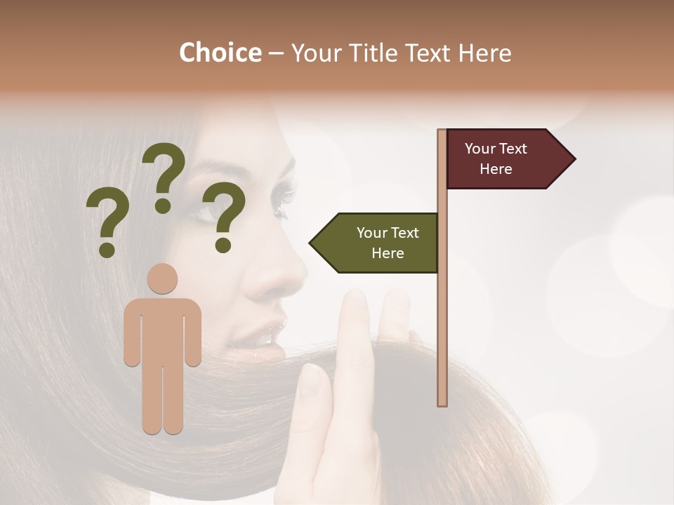 Adolescence Glamour Eyes PowerPoint Template