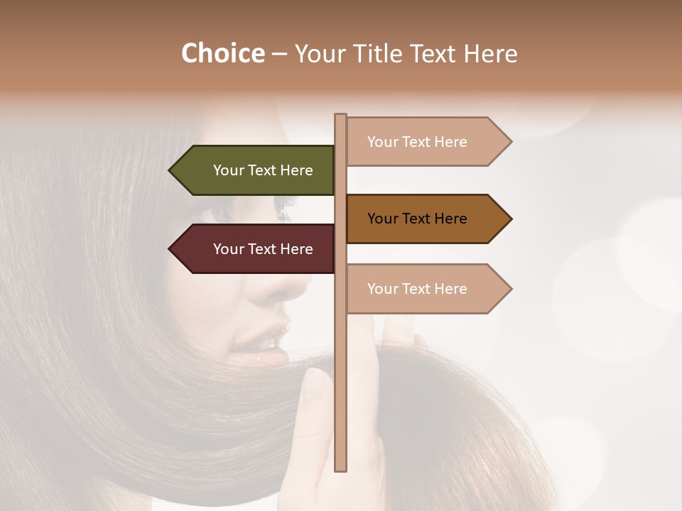 Adolescence Glamour Eyes PowerPoint Template