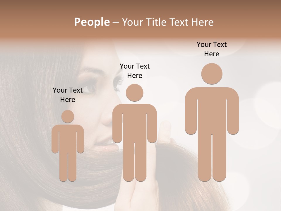 Adolescence Glamour Eyes PowerPoint Template