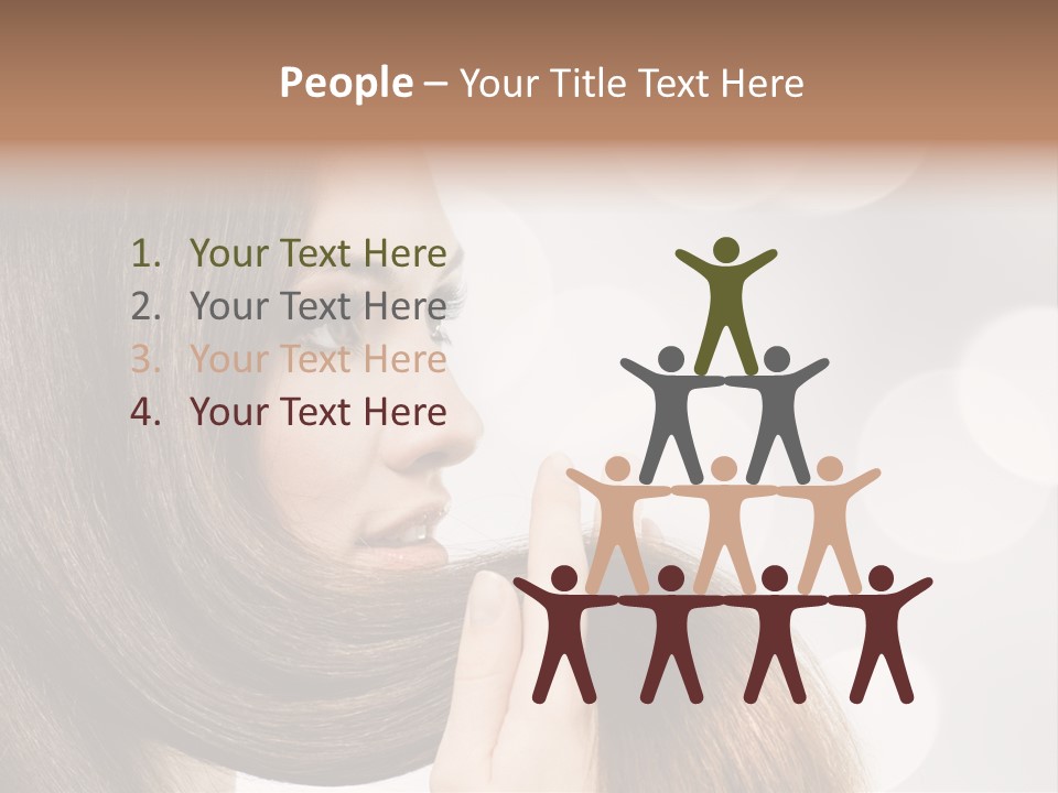 Adolescence Glamour Eyes PowerPoint Template