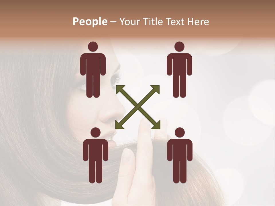 Adolescence Glamour Eyes PowerPoint Template