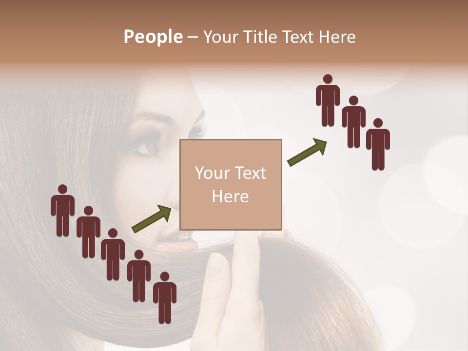 Adolescence Glamour Eyes PowerPoint Template