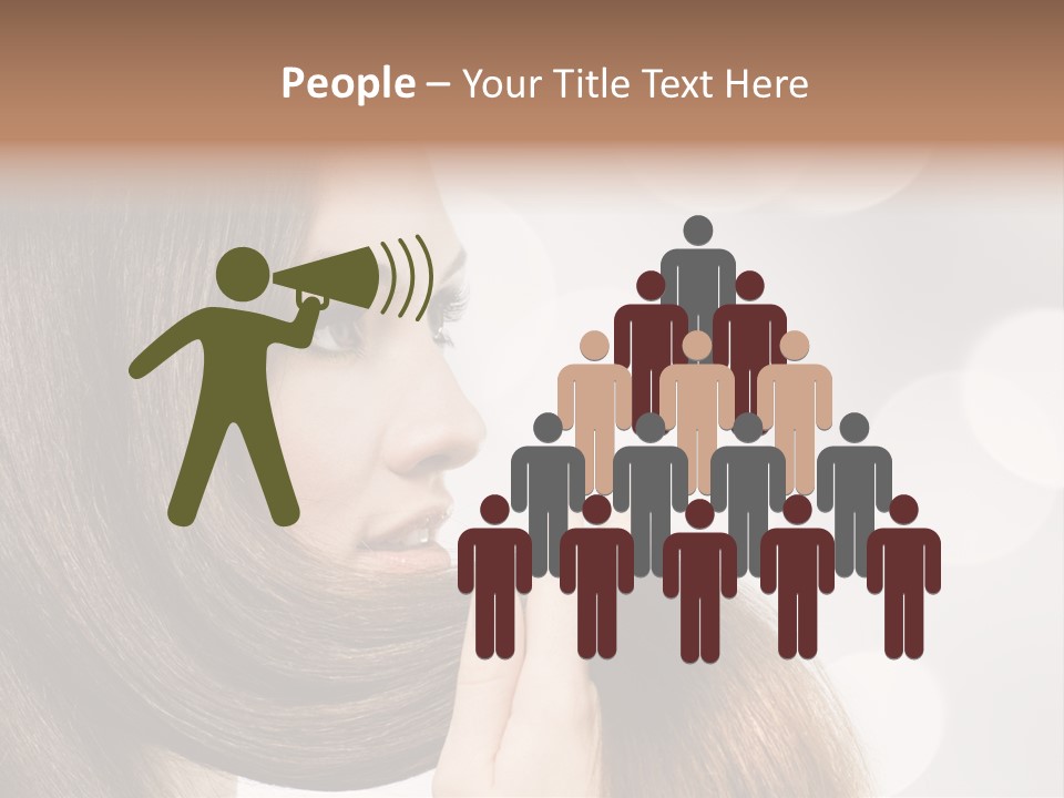 Adolescence Glamour Eyes PowerPoint Template