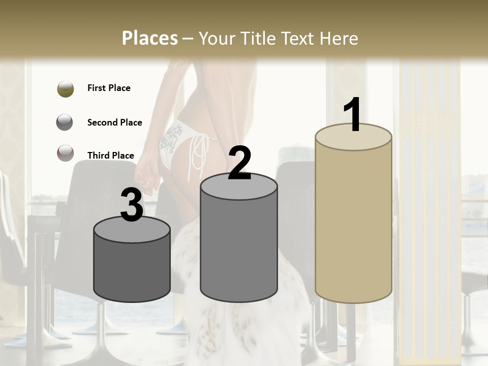 Standing Palace Window PowerPoint Template