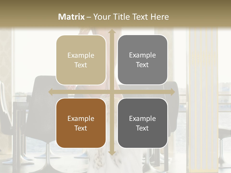 Standing Palace Window PowerPoint Template