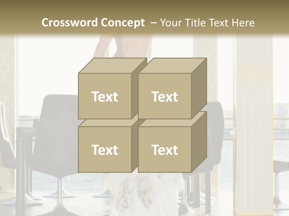 Standing Palace Window PowerPoint Template