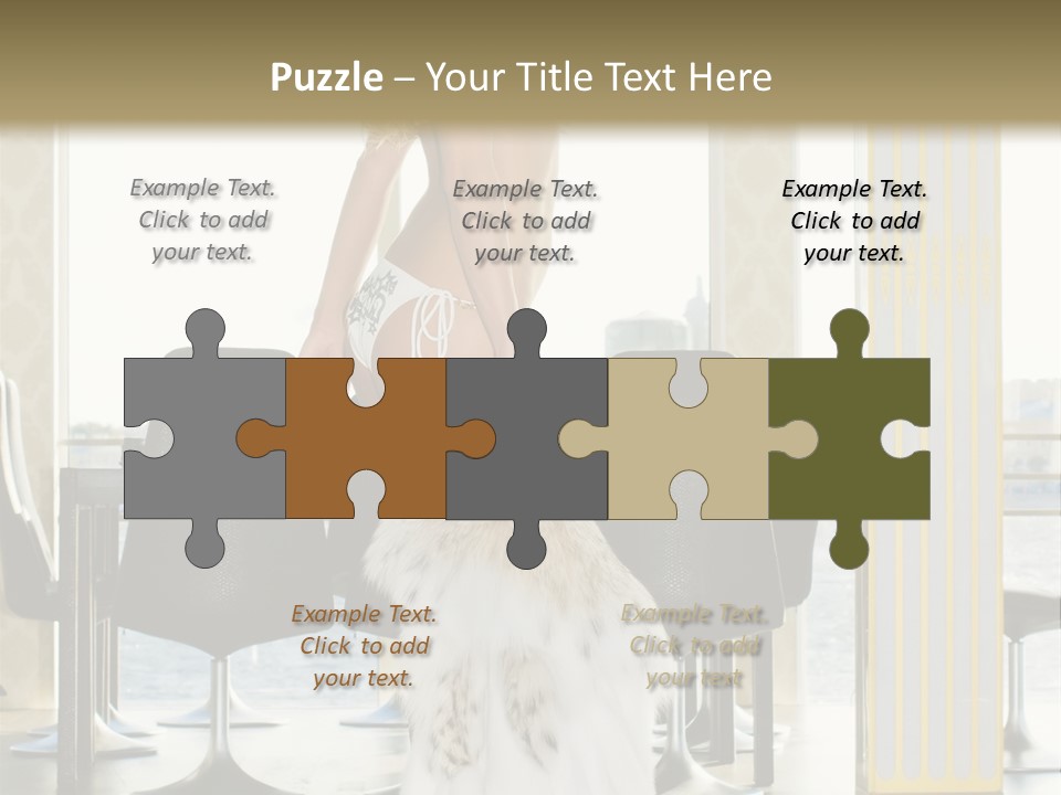 Standing Palace Window PowerPoint Template