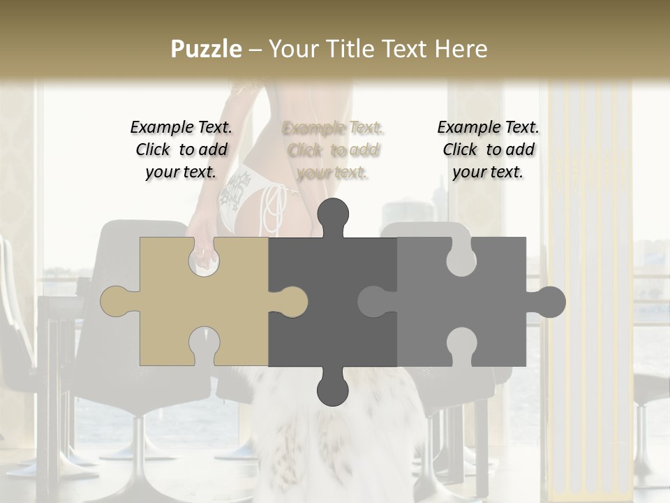 Standing Palace Window PowerPoint Template