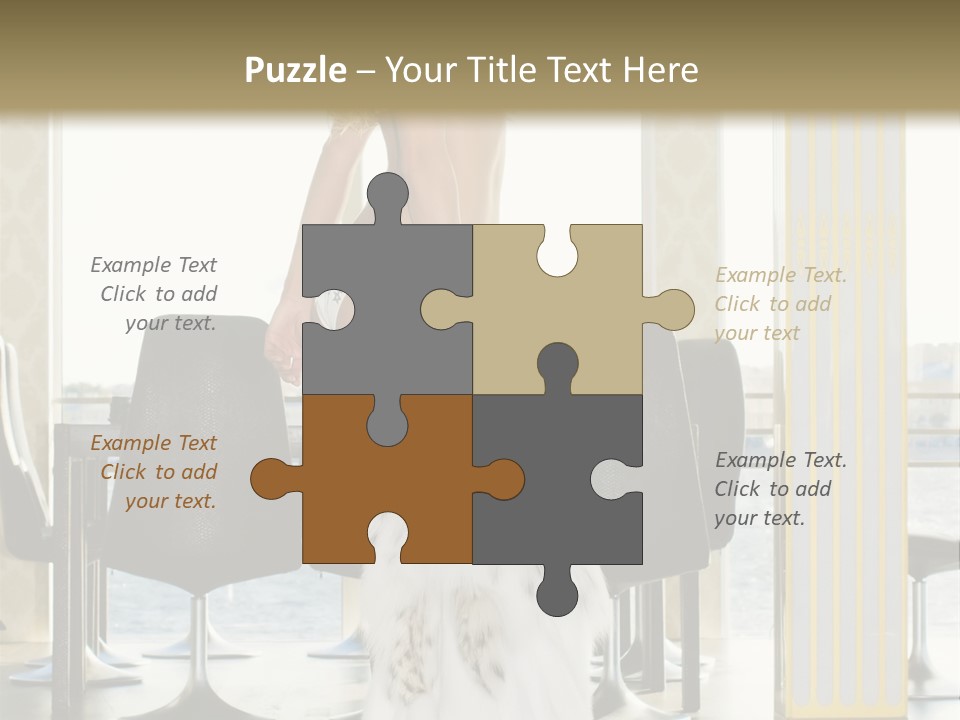 Standing Palace Window PowerPoint Template