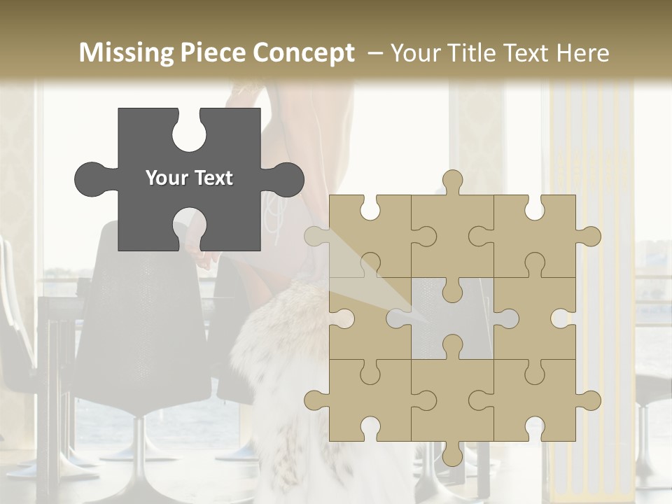 Standing Palace Window PowerPoint Template