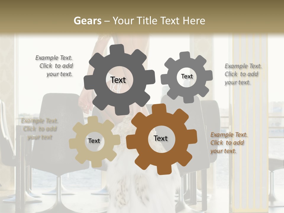 Standing Palace Window PowerPoint Template