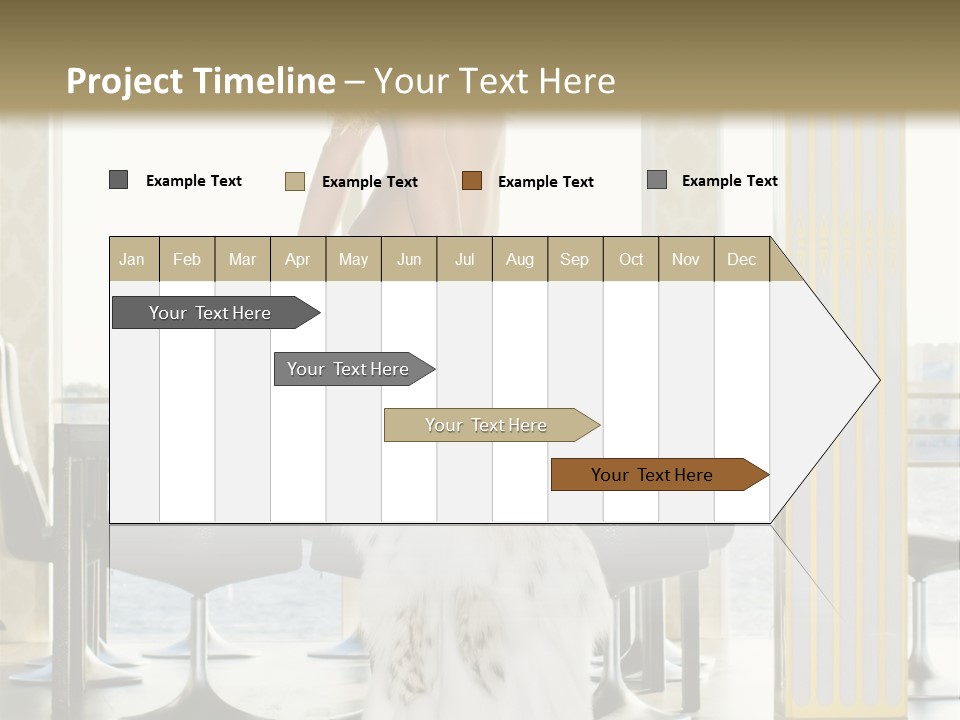 Standing Palace Window PowerPoint Template
