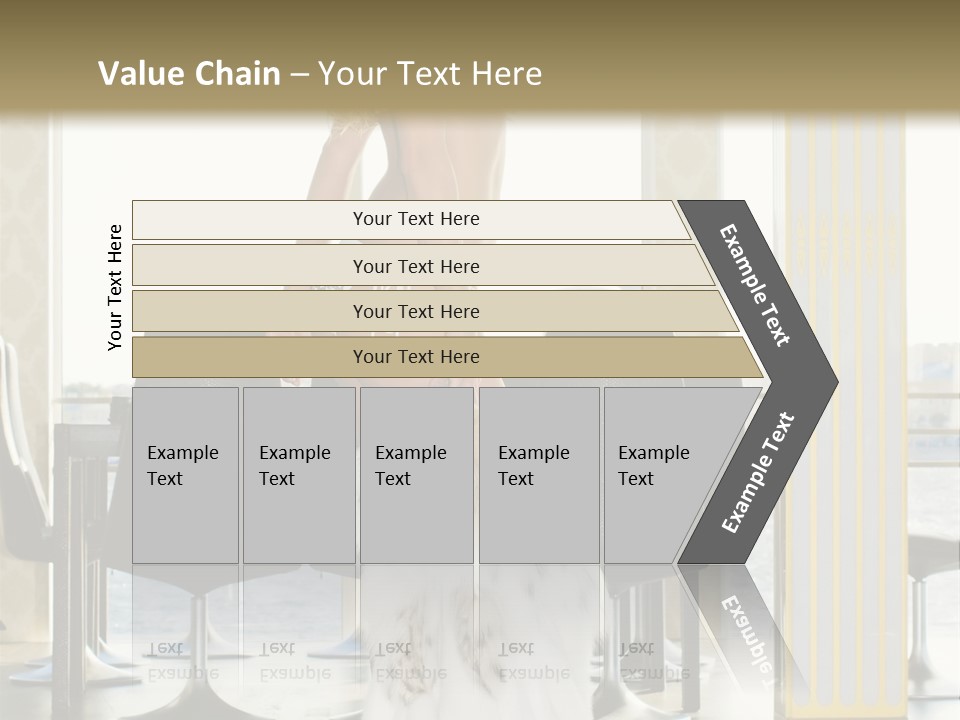 Standing Palace Window PowerPoint Template