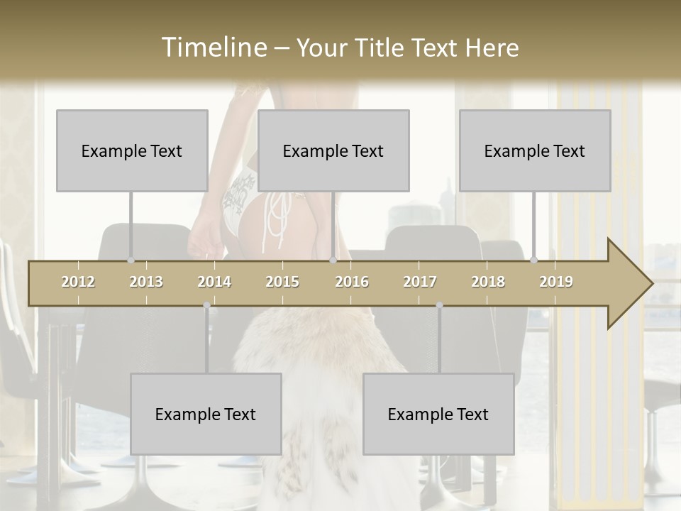 Standing Palace Window PowerPoint Template