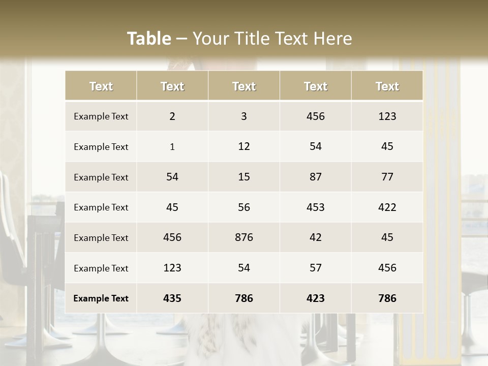 Standing Palace Window PowerPoint Template