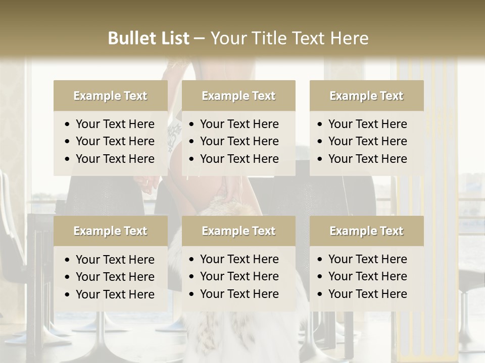 Standing Palace Window PowerPoint Template