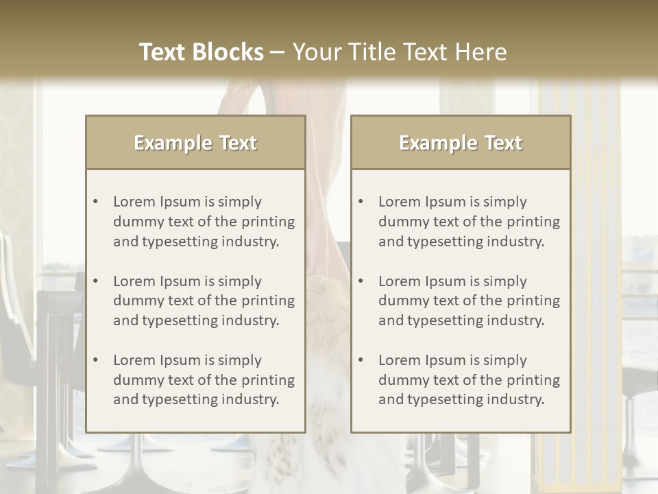 Standing Palace Window PowerPoint Template