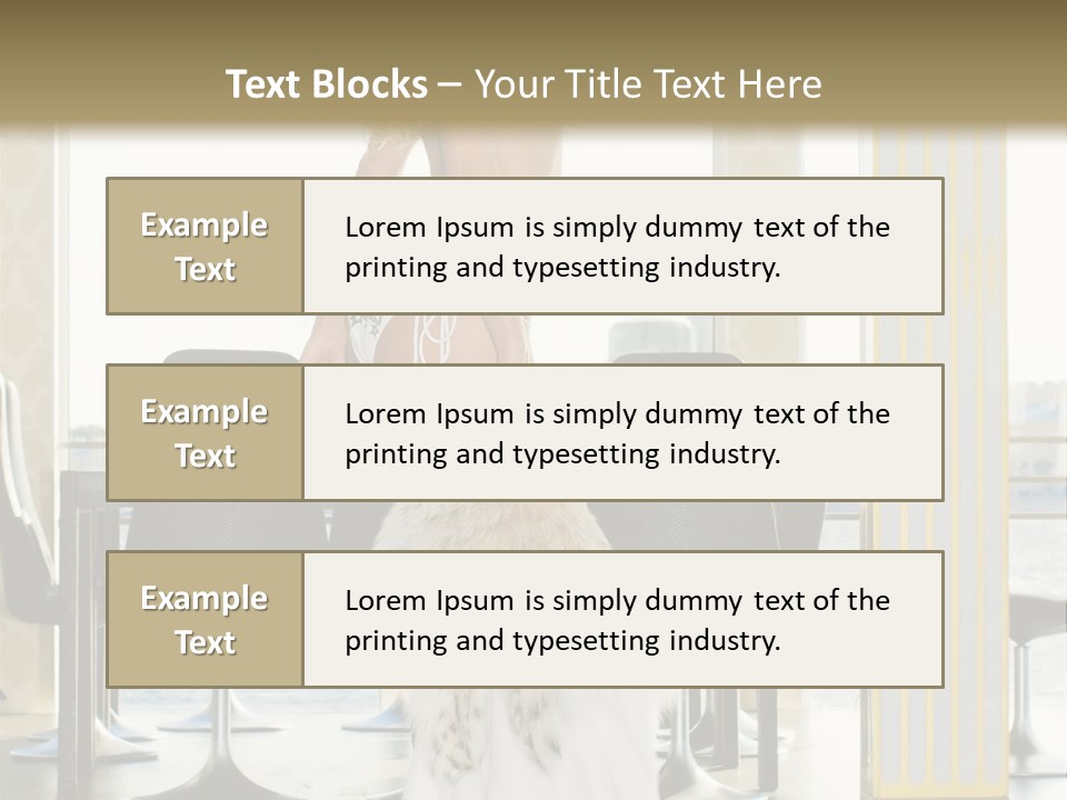 Standing Palace Window PowerPoint Template