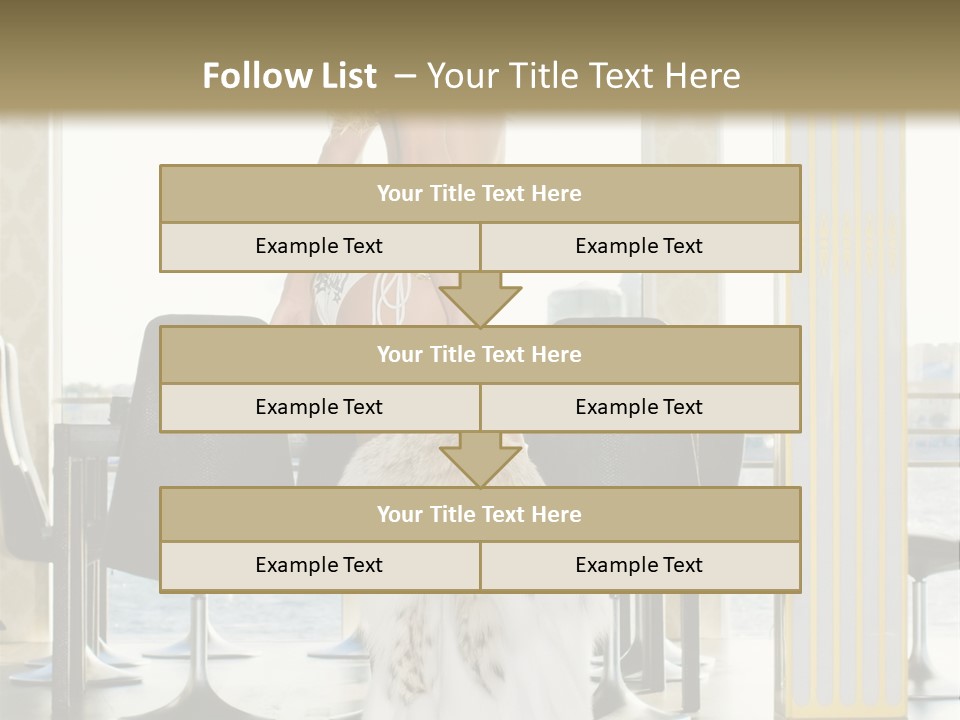 Standing Palace Window PowerPoint Template