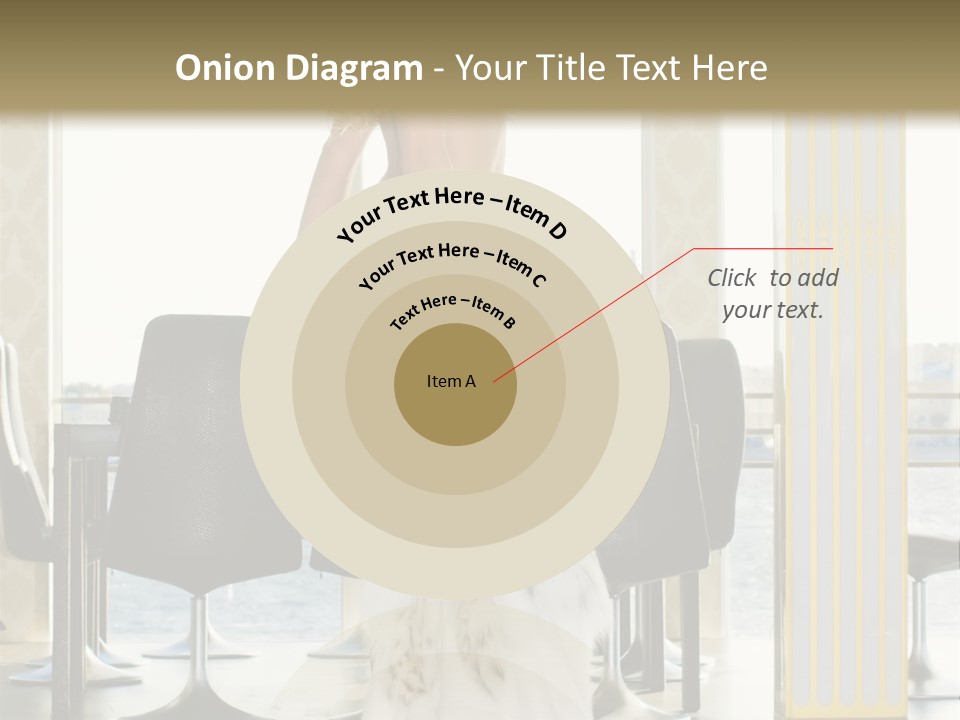Standing Palace Window PowerPoint Template