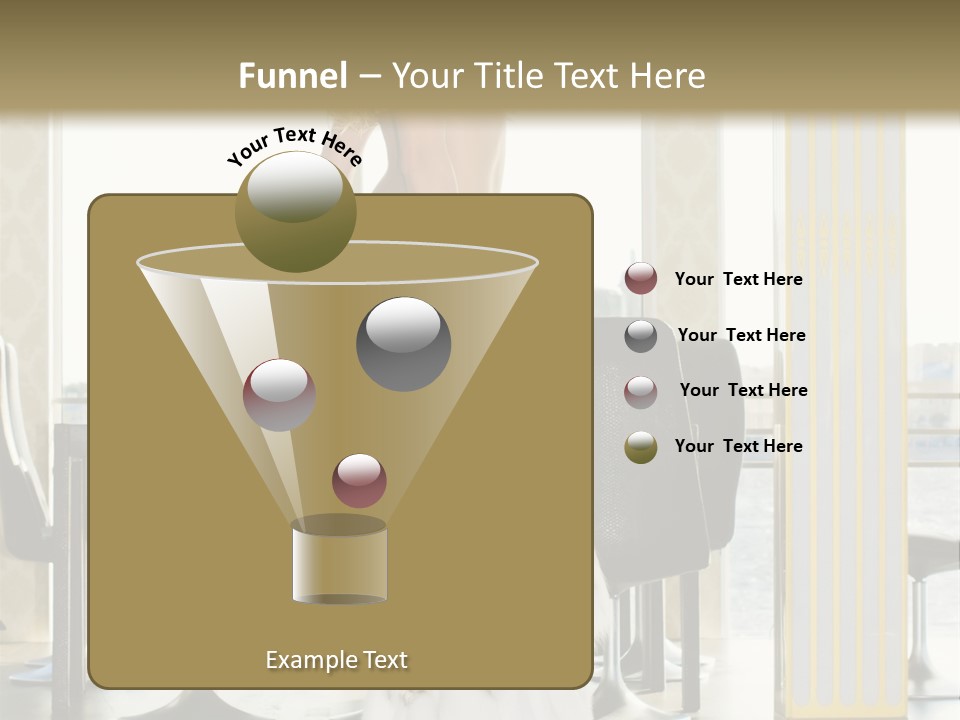 Standing Palace Window PowerPoint Template