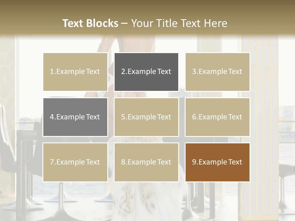 Standing Palace Window PowerPoint Template