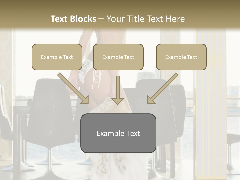 Standing Palace Window PowerPoint Template