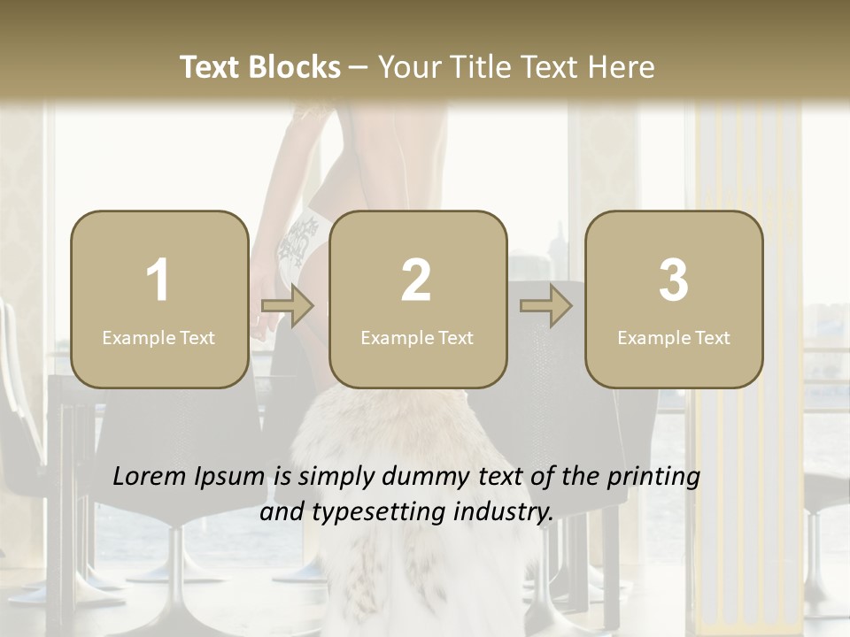 Standing Palace Window PowerPoint Template