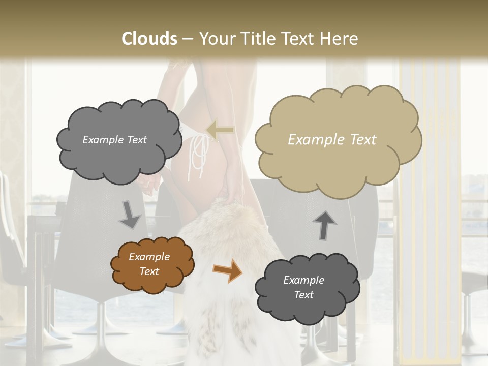 Standing Palace Window PowerPoint Template