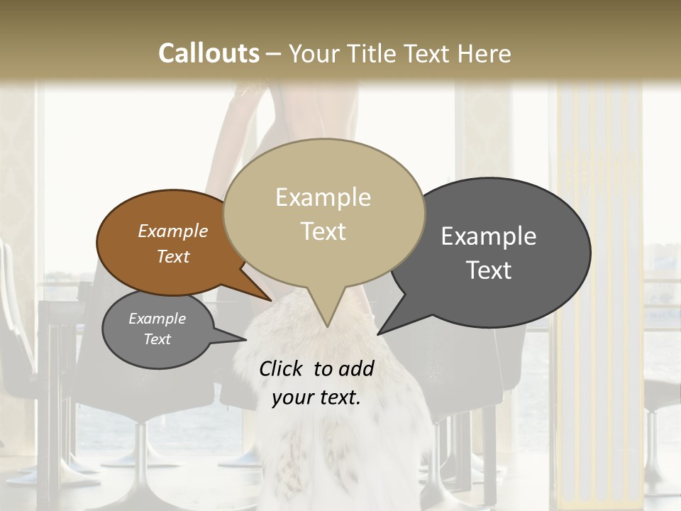 Standing Palace Window PowerPoint Template