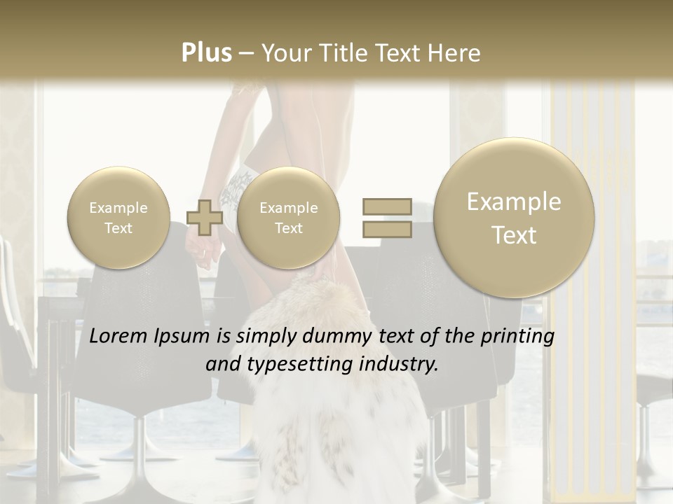 Standing Palace Window PowerPoint Template