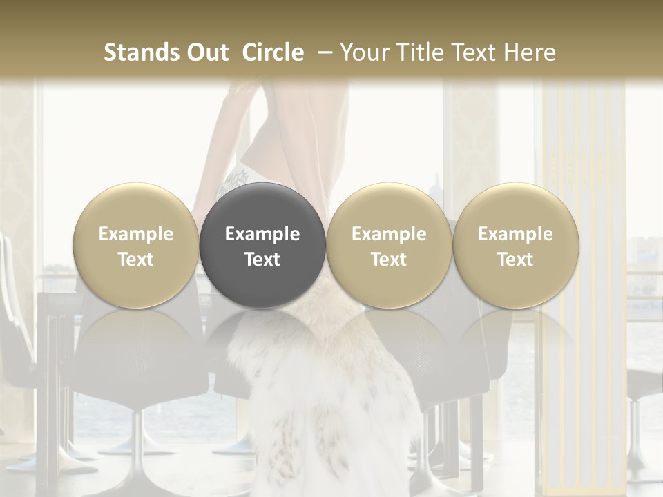 Standing Palace Window PowerPoint Template